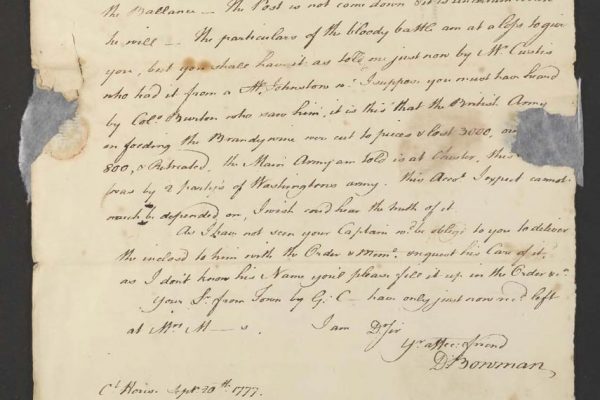 D. Bowman letter