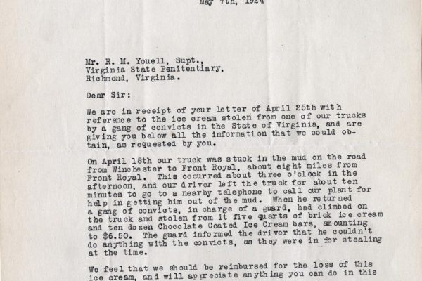 Letter from A.W. Warne