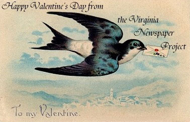 Happy Valentine’s Day from the Virginia Newspaper Project