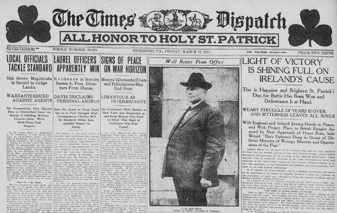 St. Patrick’s Day in Newspapers