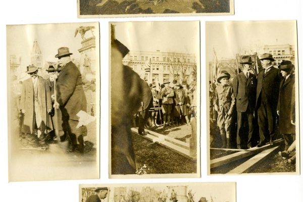 Photographs of Governor Stuart and Boy Scout Troop 31