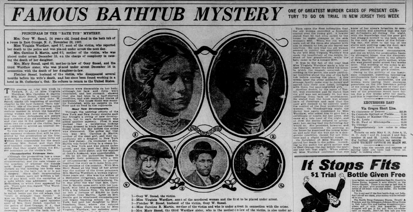 more dreadful than the most gruesome of tales: Newspaper Coverage of The East Orange Bathtub Mystery