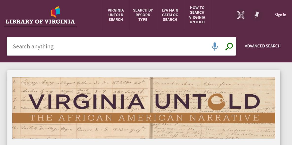 New Year, New Website for Virginia Untold!